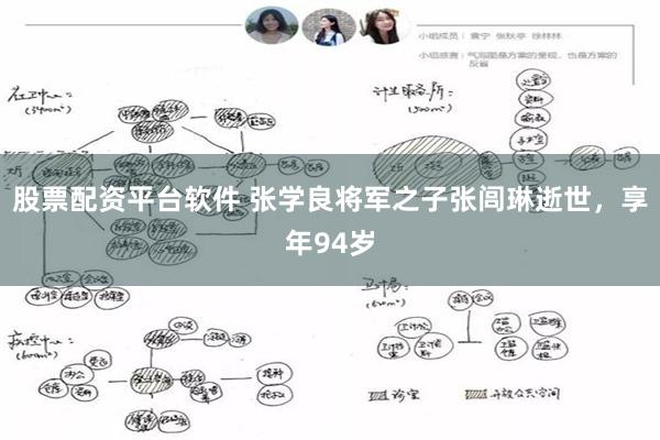 股票配资平台软件 张学良将军之子张闾琳逝世，享年94岁