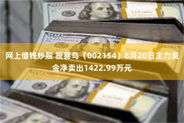 网上借钱炒股 报喜鸟（002154）8月20日主力资金净卖出1422.99万元